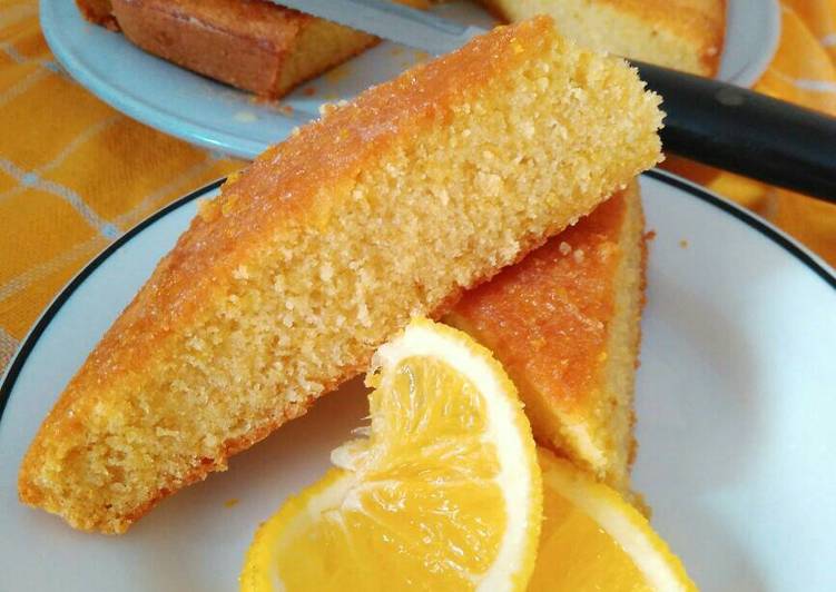 resep lengkap untuk Bolu jeruk manis (Orange cake)