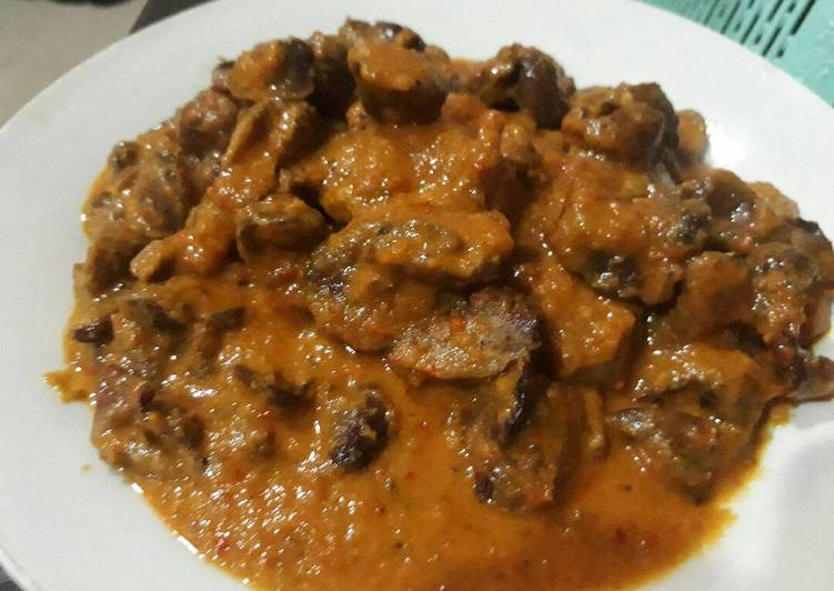 resep Ati ampela pedas