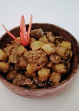 Tumis kuning Hati Ampela Kentang (Resep warisan)