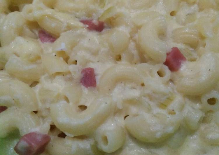 gambar untuk resep makanan Makaroni carbonara (simple)