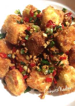 Tahu crispy pedas asin