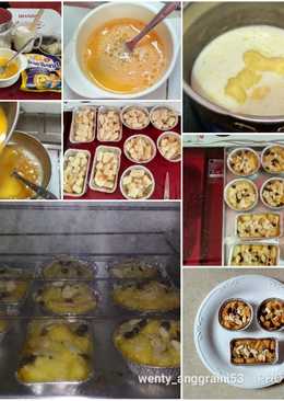 Pudding roti tawar panggang