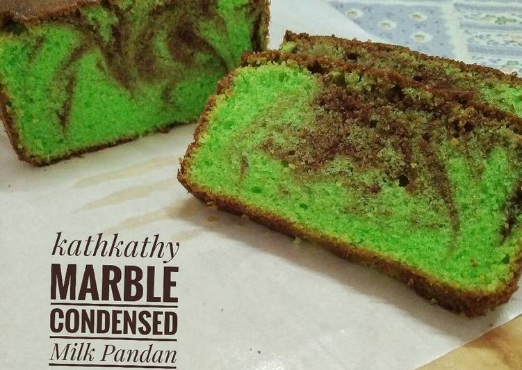 resep masakan Condensed Milk Pandan Choco Buttercake