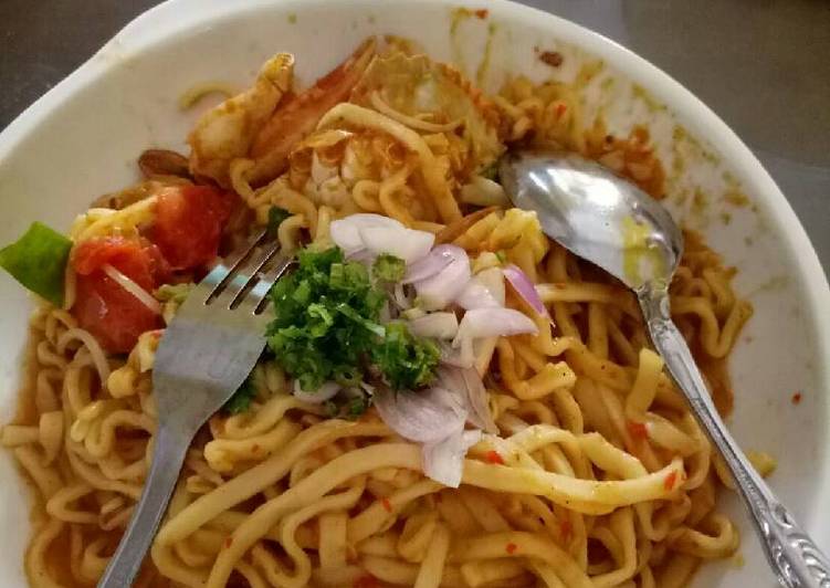 resep lengkap untuk Mie aceh seafood