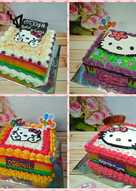 Tart Rainbow (resep rainbow cake)