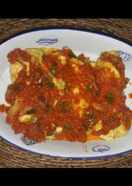 Balado telur dadar