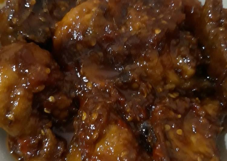 gambar untuk resep makanan AYam goreng Asam manis