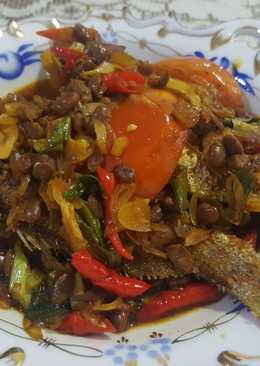Ikan kerapu goreng bumbu tauco