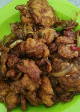 Ayam crispy bumbu pedas manis