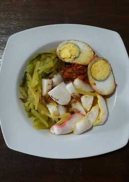 Lontong sayur labu siam