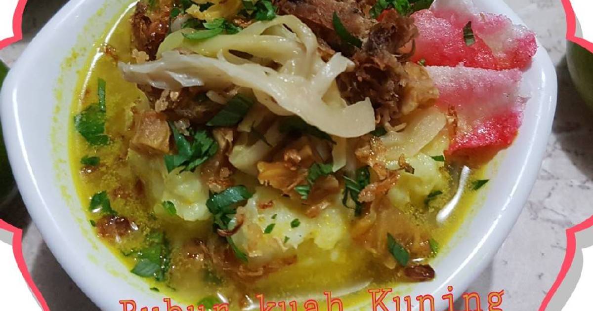 1 resep vegetarian bubur kuah kuning enak dan sederhana 