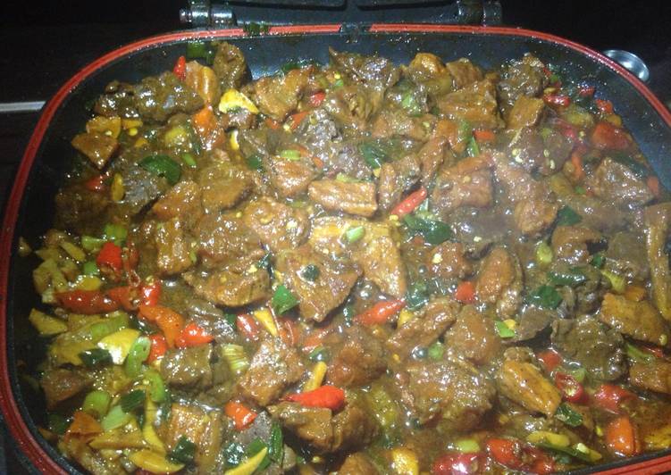 resep Beef Blackpapper happycall