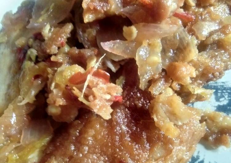 resep Ayam Geprek Sambel Bawang