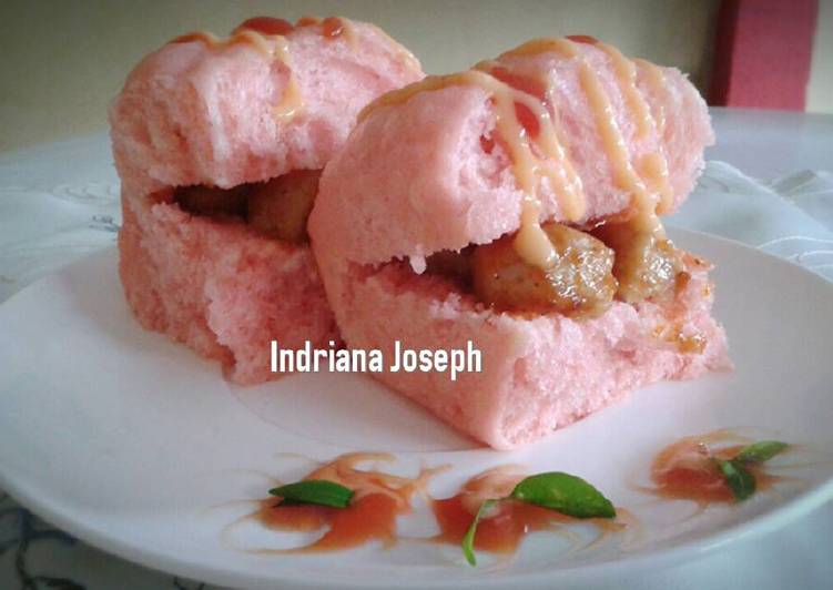 Resep Roti sobek kukus isi bakso - Indriana Joseph