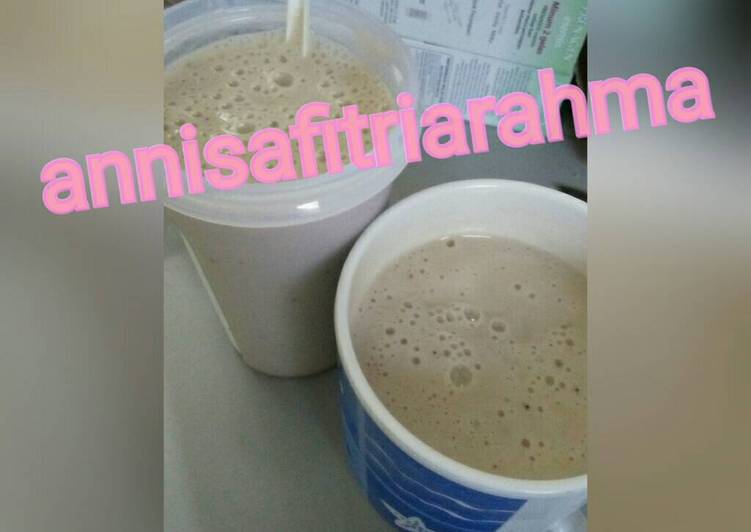 cara membuat Jus Pisang + Susu (Menu Diet GM Day 4)