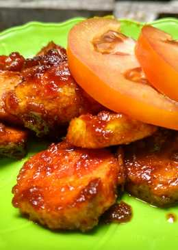 Sosis & bakso "bakar" pedas (bumbu sendiri)