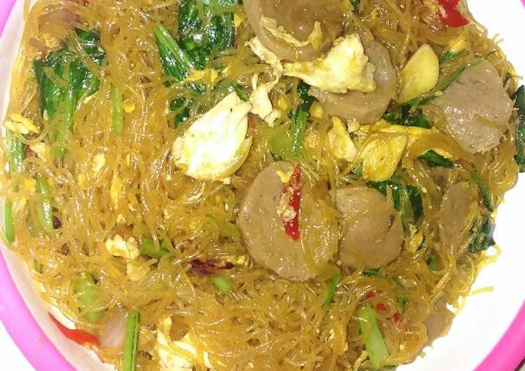 cara membuat Bihun jagung goreng simple