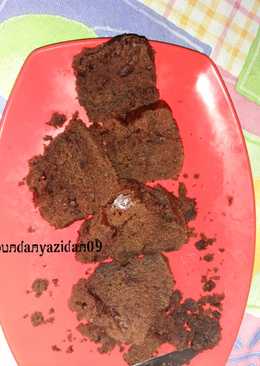 Brownis kukus sederhana tanpa mixer tanpa oven