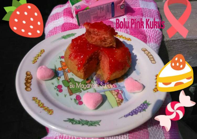 cara membuat Bolu Pink Kukus Blender #Bulan Peduli Kanker Payudara