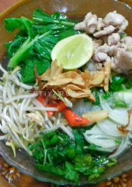 Pho Vietnam / Pho Vietnam dengan daging Ayam