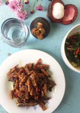 Sambal goreng tempe ikan asin