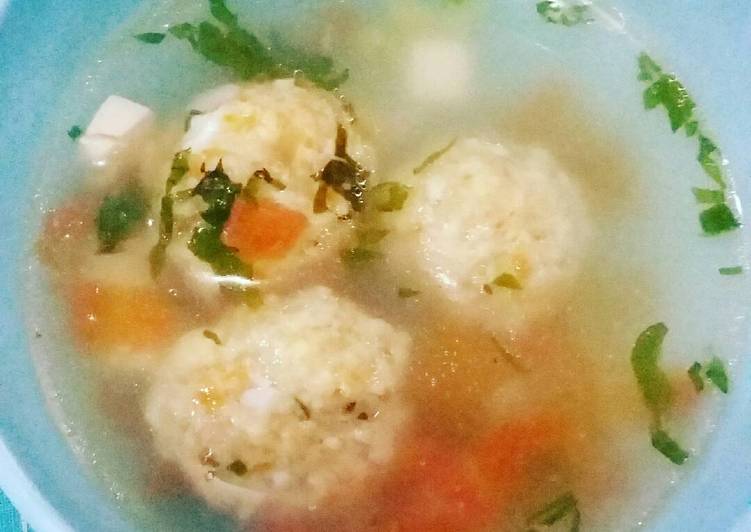 gambar untuk resep Potato Balls with Ginger Soup (MPASI)