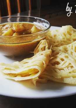 Roti Jala (Ragit) dan Kari Ayam