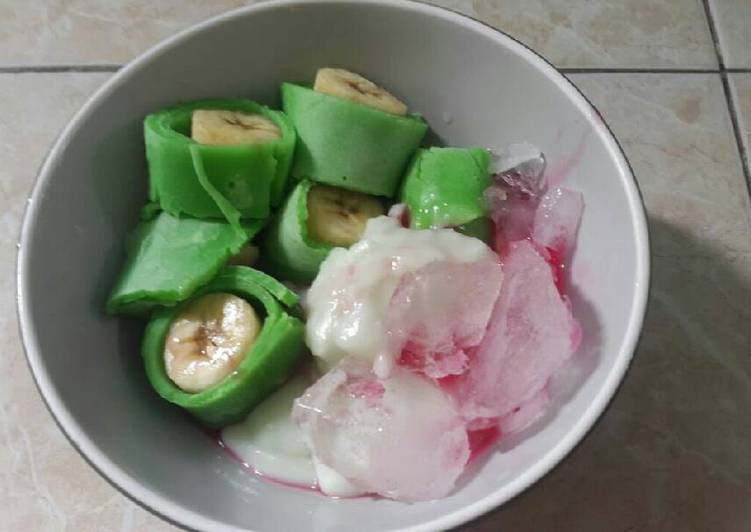  Resep  Es  pisang  ijo  no kukus oleh Cladya Merin Cookpad