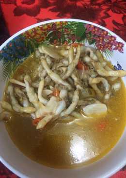 Tumis kuah kerang bambu saus tiram