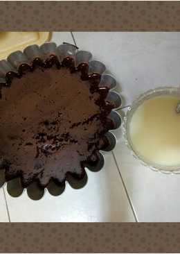 Puding coklat milo with fla