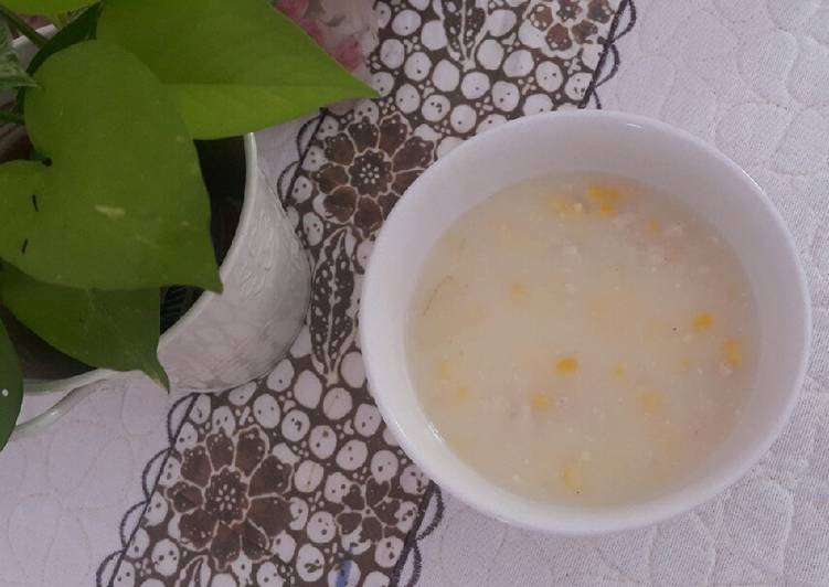 gambar untuk resep makanan Krim sup ayam & jagung