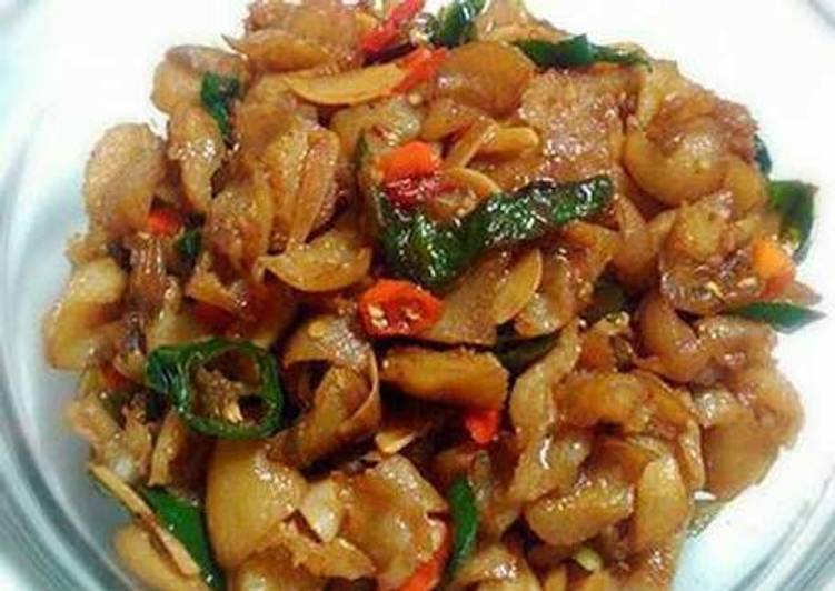 resep lengkap untuk Kikil cabe ijo mantap