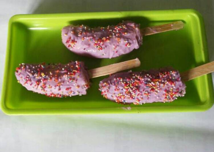 gambar untuk cara membuat Frozen choco banana #pr_olahancoklat