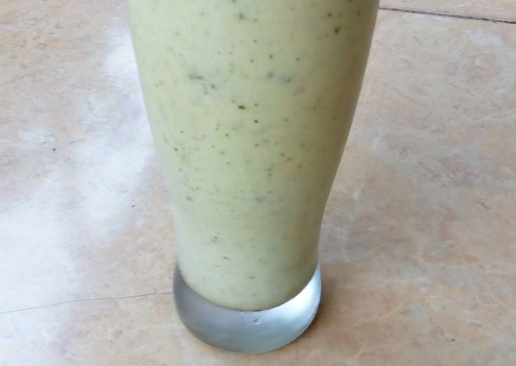 resep Mami milk shake (mangga mint)