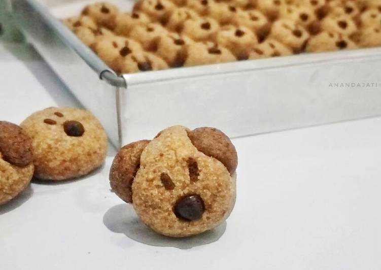 bahan dan cara membuat Doggy Cookies