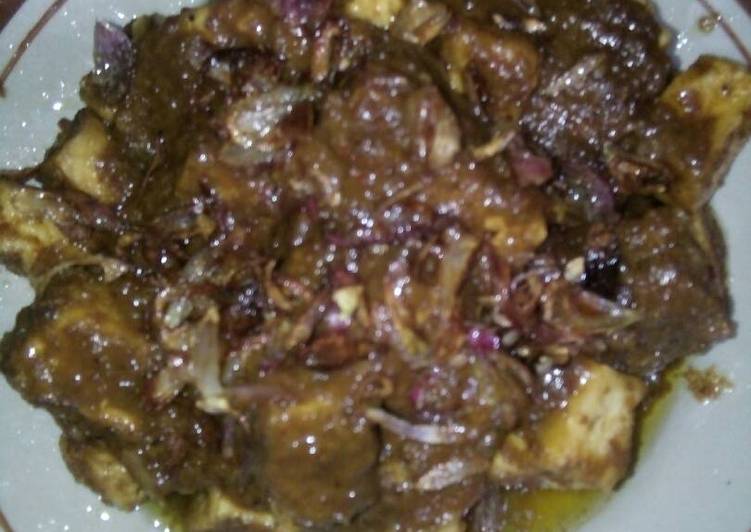 resep masakan Tahu goreng bumbu sate ala bunda aqila ??