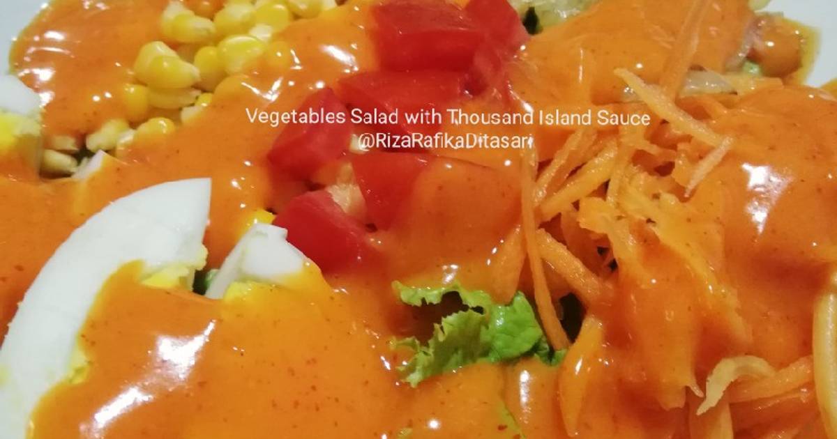 5 resep  saos salad  ala thousand island enak dan sederhana 