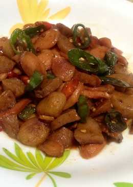 Tumis baso sosis Lombok Ijo