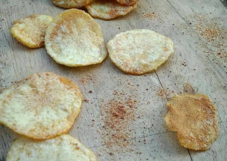 resep makanan Homemade potatoes chip