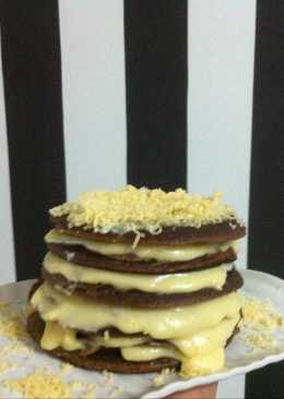 Pancake coklat fla keju