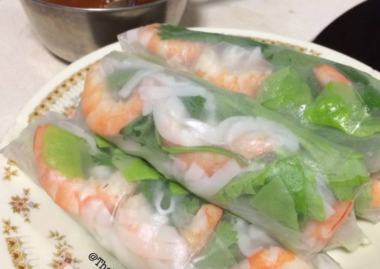 Resep Lumpia Segar Vietnam | Vietnamese Summer Spring Rolls | oleh TheXueDiaries - Cookpad