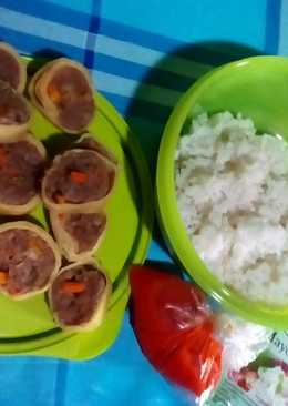 Beef egg roll