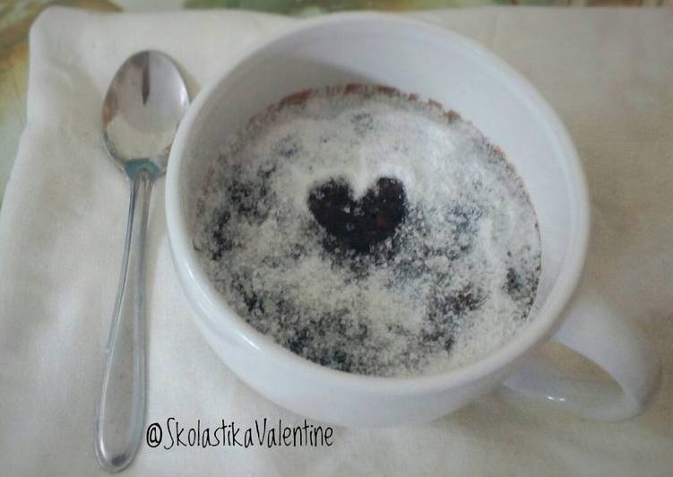 cara membuat Super Moist Steamed Chocolate Cake in Mug