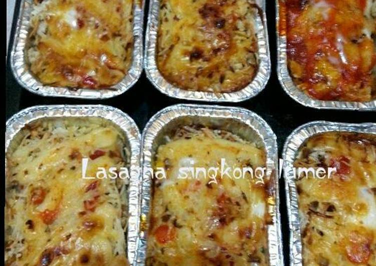 resep Lasagna singkong lumer