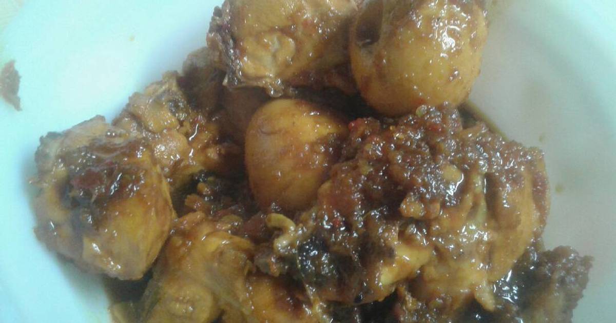 Resep Ayam kecap super pedasss ala Ucie La'ayu