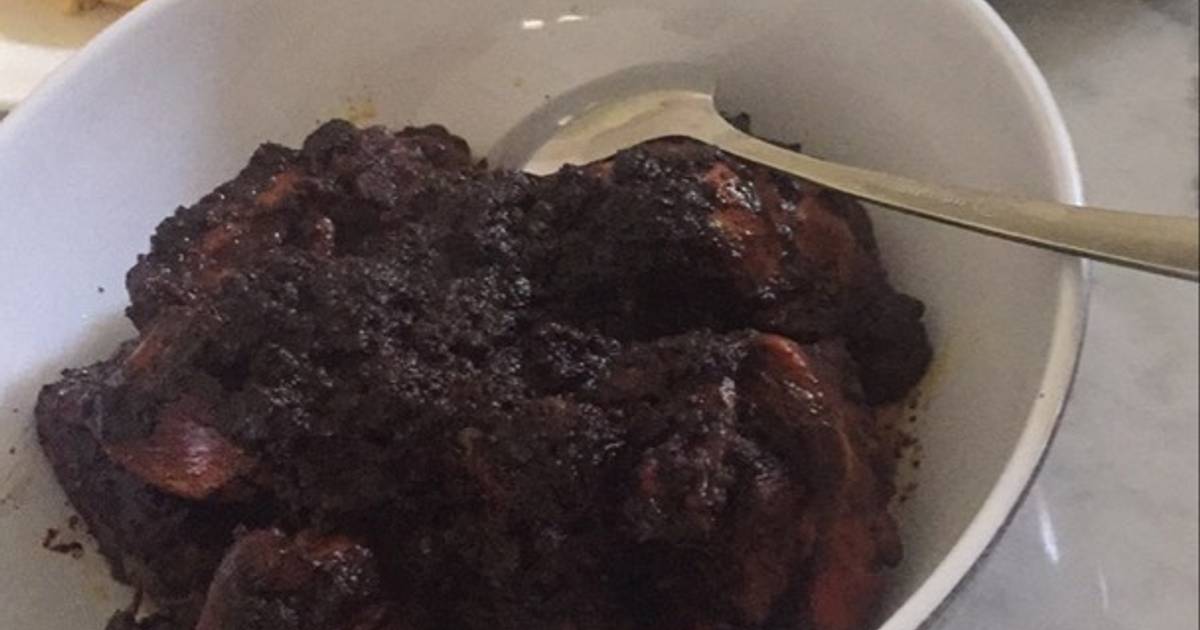  Resep  Ayam bumbu hitam khas  madura  oleh fransiska fitri 