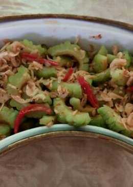 Tumis pare udang rebon