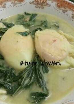 Gulai telur daun ubi