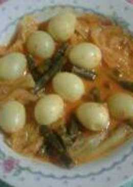 Gulai pangek telur puyuh