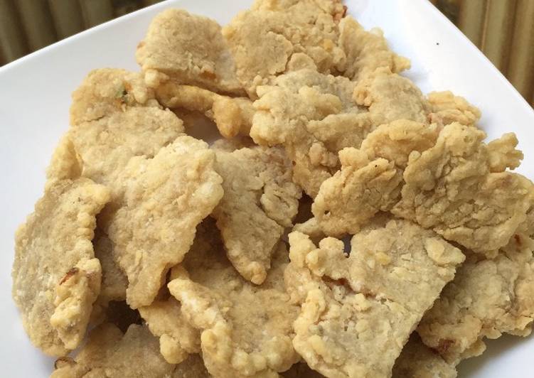 resep lengkap untuk Pempek kulit crispy